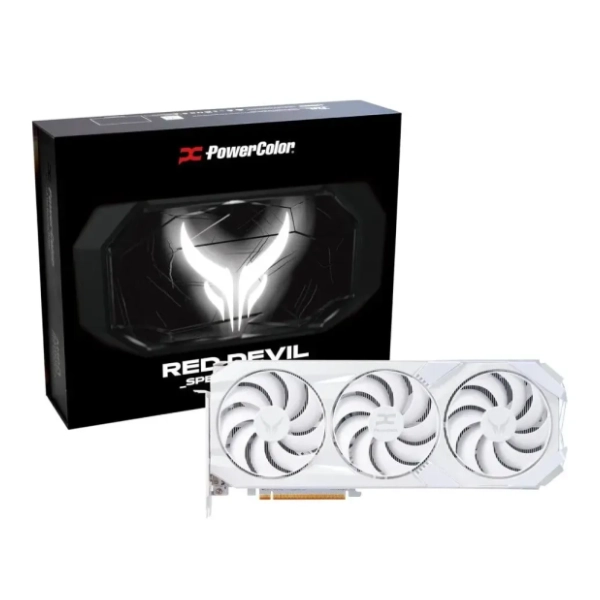 PowerColor AMD Radeon RX 9070 XT Red Devil OC Spectral White 16GB GDDR6 256-bit grafička kartica