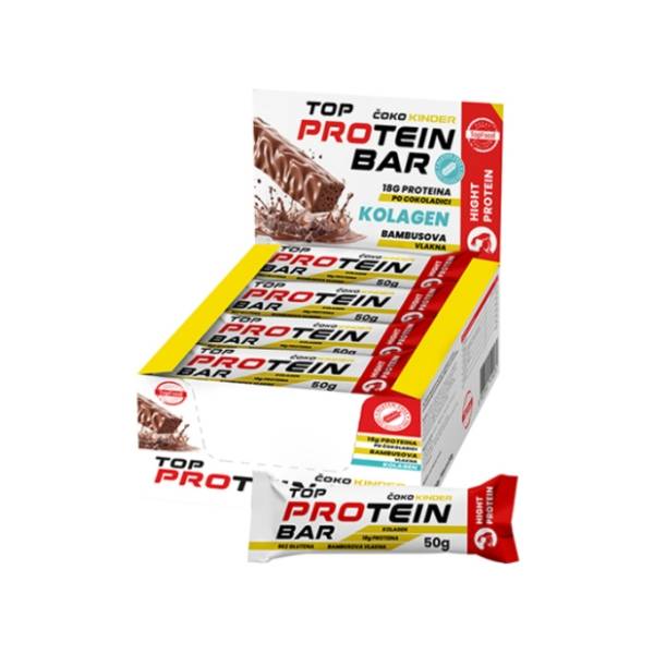 Protein bar TOP FOOD čoko kinder 16x50g