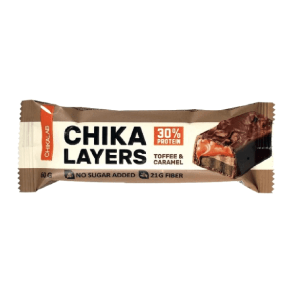 Proteinski bar CHIKALAB Chika layers karamela kikiriki 60g