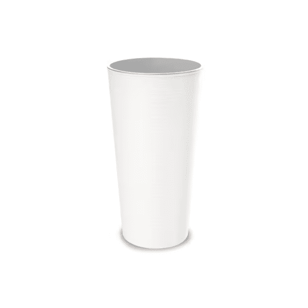 Saksija GARDINO Melrose glamour 30x57cm bela