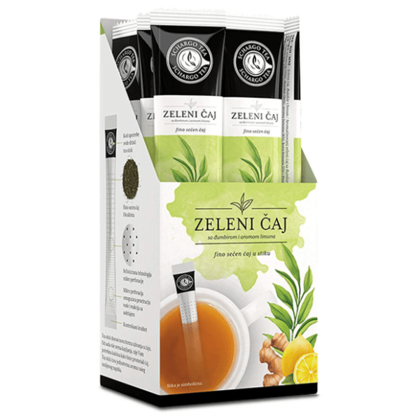 SCHARGO Tea stick zeleni čaj đumbir i limun 45kom