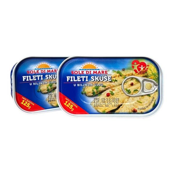 SOLE DI MARE Skuša fileti 125g