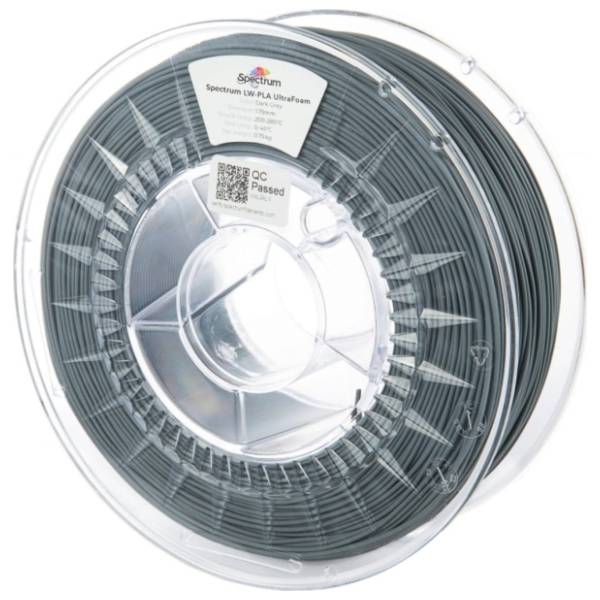 SPECTRUM LW-PLA UltraFoam 750g Dark Grey 1,75mm 3D filament