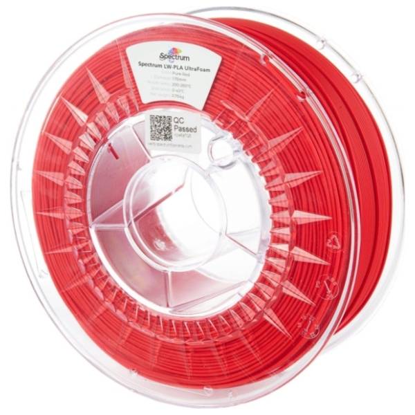 SPECTRUM LW-PLA UltraFoam 750g Pure Red 1,75mm 3D filament