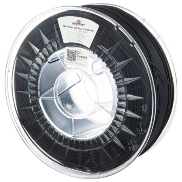 SPECTRUM LW-PLA UltraFoam 750g Traffic Black 1,75mm 3D filament