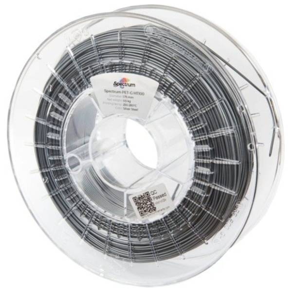 SPECTRUM PET-G HT100 500g Silver Steel 1,75mm 3D filament
