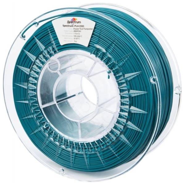SPECTRUM PLA ESD Power Tool 1kg Turquoise 1,75mm 3D filament