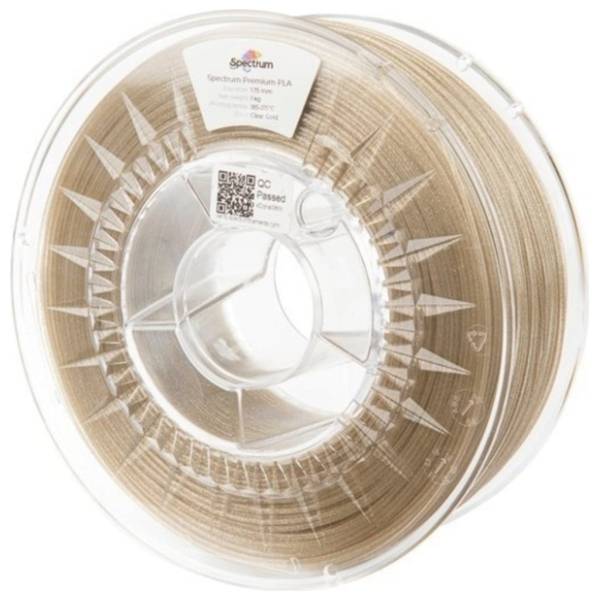 SPECTRUM PLA Glitter 1kg Clear Gold 1,75mm 3D filament