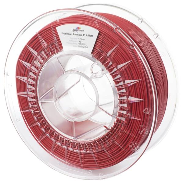 SPECTRUM PLA MATTE 1kg Bloody Red 1,75mm 3D filament