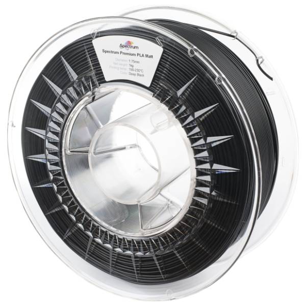 SPECTRUM PLA MATTE 1kg Deep Black 1,75mm 3D filament