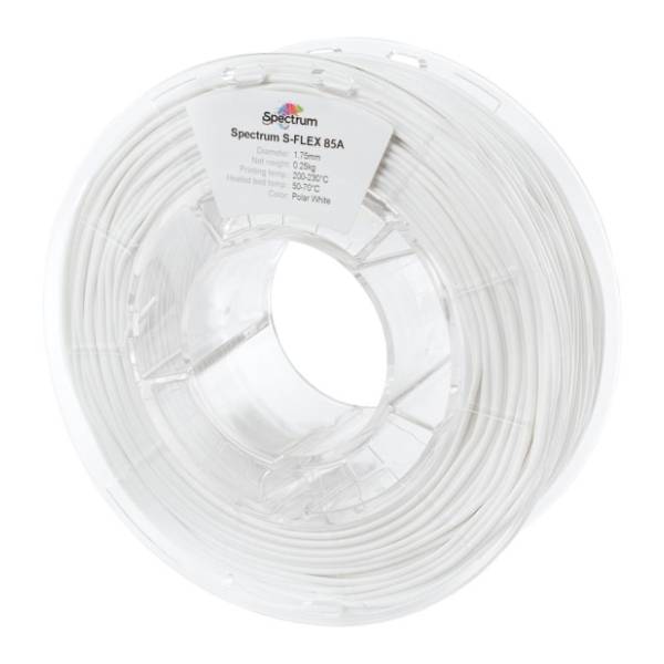 SPECTRUM S-Flex 85A 500g Polar White 1,75mm 3D filament