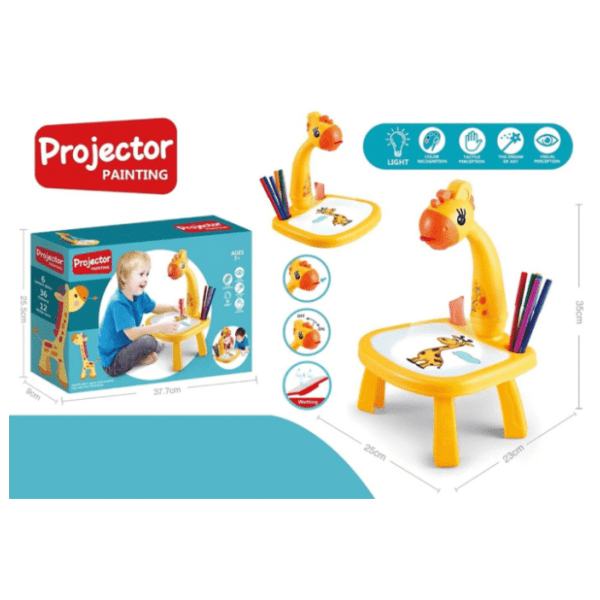 Sto za crtanje sa projektorom žirafa GENERIKA