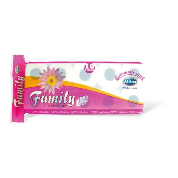 Toalet papir ALTINA family 3sloja 10kom