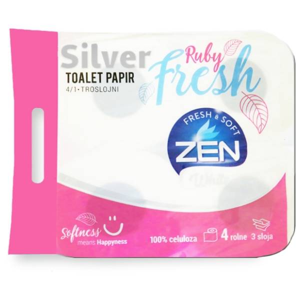 Toalet papir ZEN silver fresh 3sloja 4kom