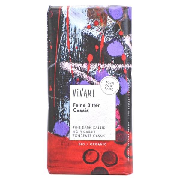 VIVANI čokolada crna ribizla 100g