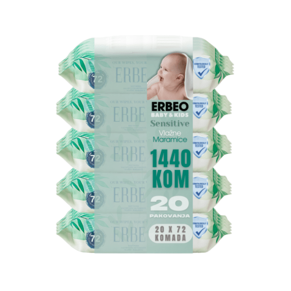 Vlažne maramice ERBEO sensitive 20x72kom