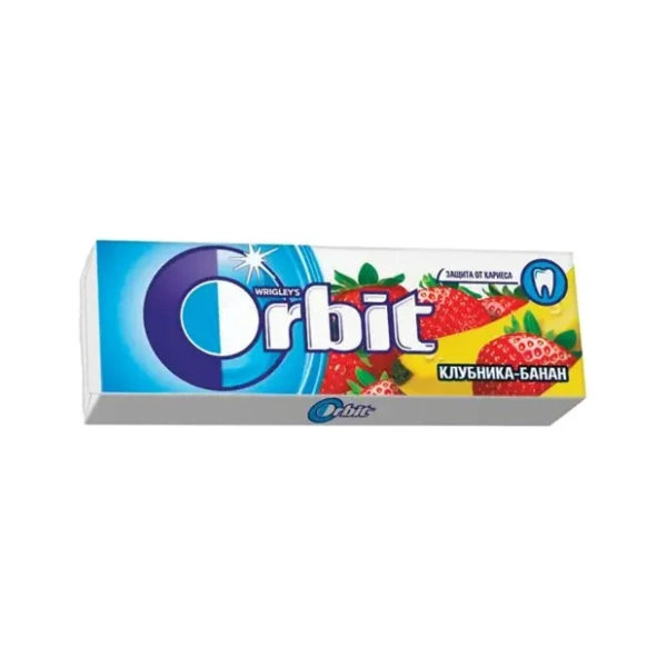 Žvake ORBIT jagoda banana 14g