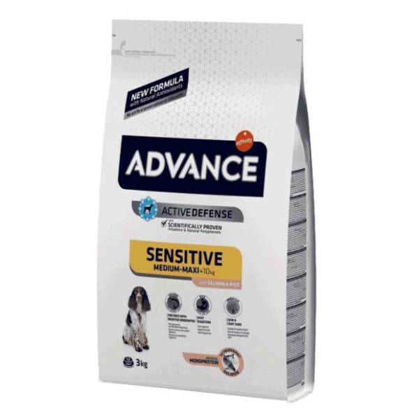 ADVANCE Sensitive medium maxi hrana za pse losos pirinač 12kg