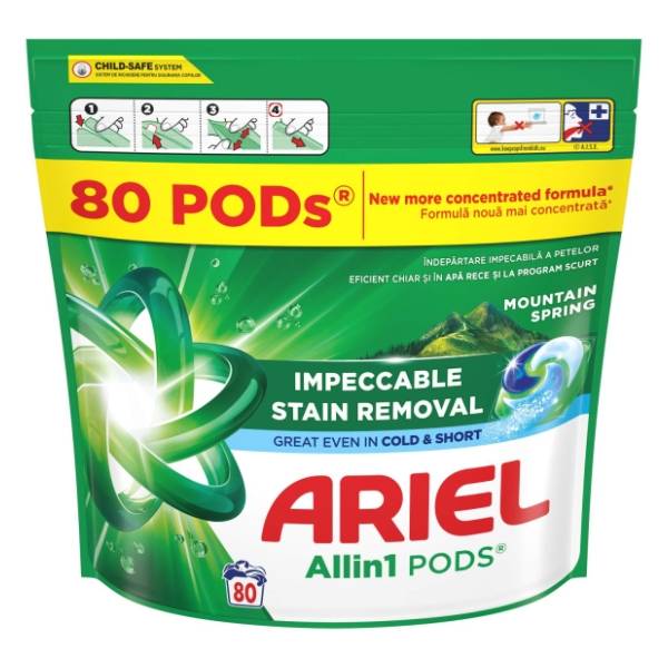 ARIEL PODS Mountain spring kapsule za veš 80kom
