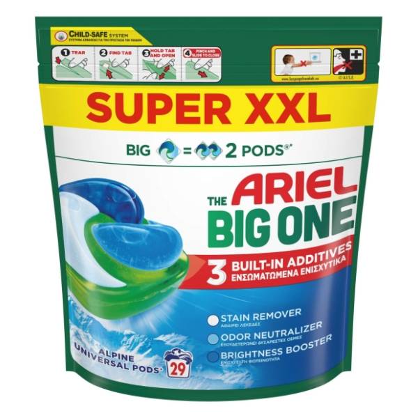 ARIEL PODS Big one alpine kapsule za veš 29kom