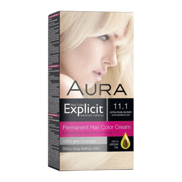 AURA Explicit farba za kosu 11.1 ekstra biserno plava