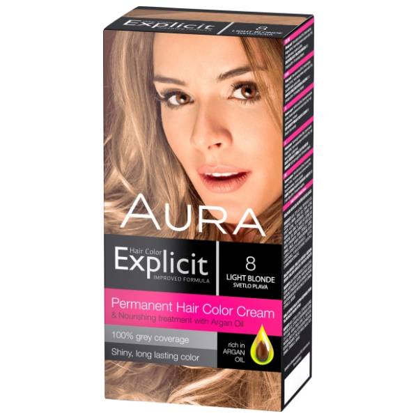 AURA Explicit farba za kosu 8 svetloplava