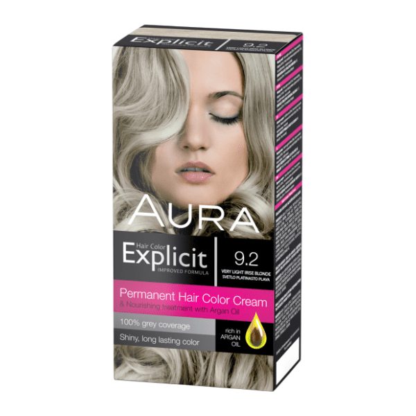 AURA Explicit farba za kosu 9.2 svetlo platinasta