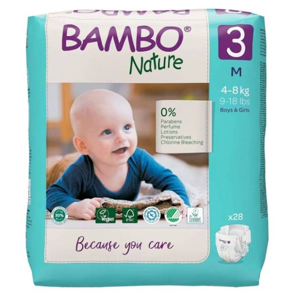 BAMBO pelene Nature Eco 3 28kom