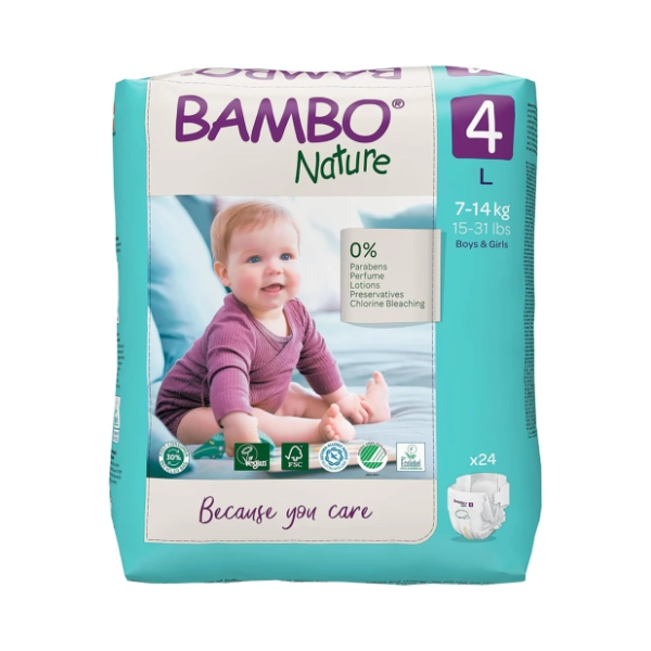 BAMBO pelene Nature Eco 4 24kom