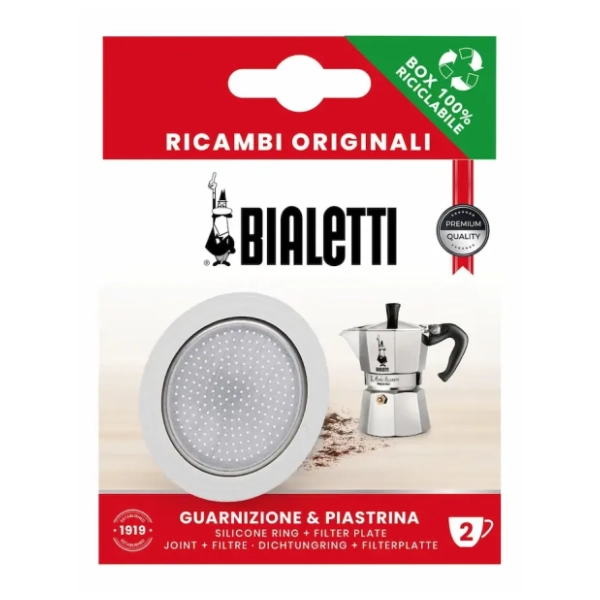 BIALETTI Moka pot set sito 2 i gumica