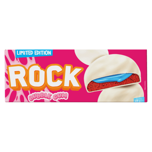 Biskvit ROCK bubble gum 128g