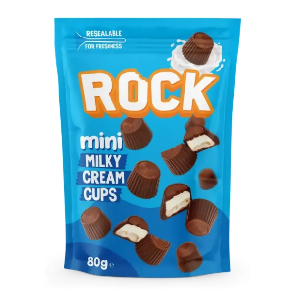 Biskvit ROCK Cups mini milky 80g