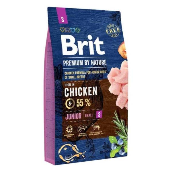 BRIT Premium by nature junior hrana za pse piletina 1kg