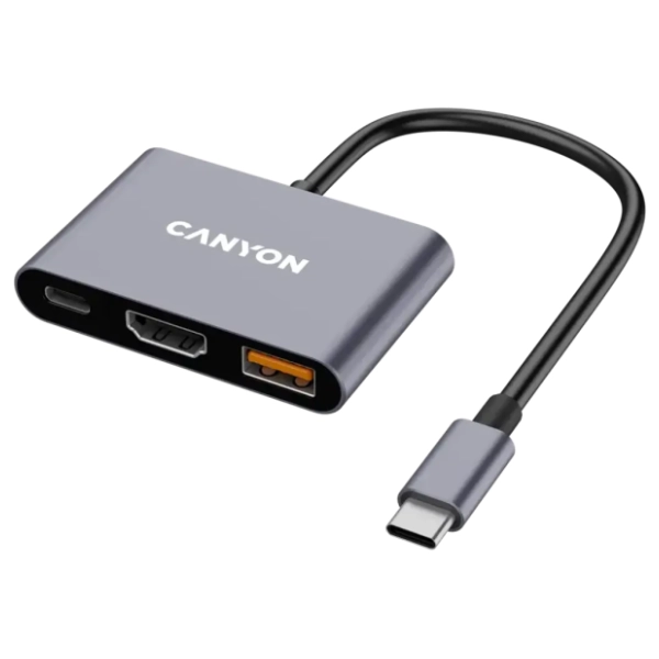 CANYON USB Hub 3-in-1 DS-4 (CNS-TDS4) Grey