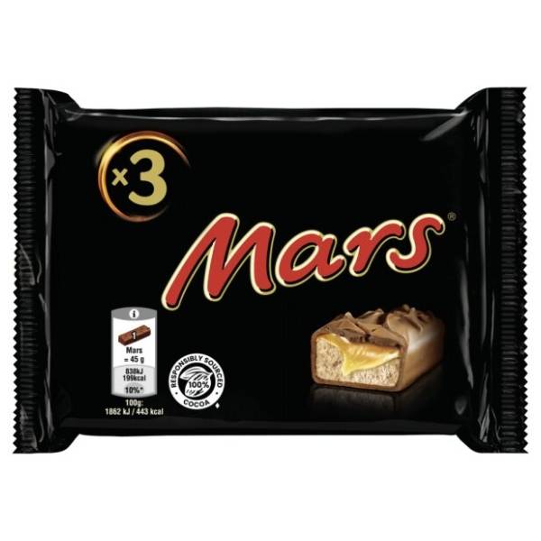 Čokoladica MARS multipack 3x45g