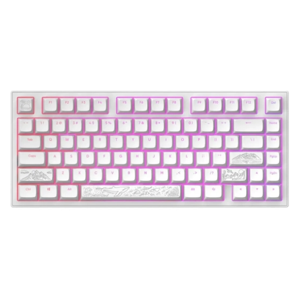 DARK PROJECT tastatura ALU Terra Nostra White (ANSI/UA)