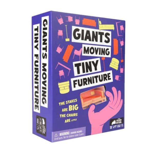 Društvena igra Giants moving tiny furniture EXPLODING KITTENS