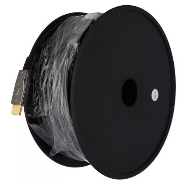 E-GREEN kabl HDMI 2.1 (AOC optički, 8K/60Hz 48 Gbps) 30m crni