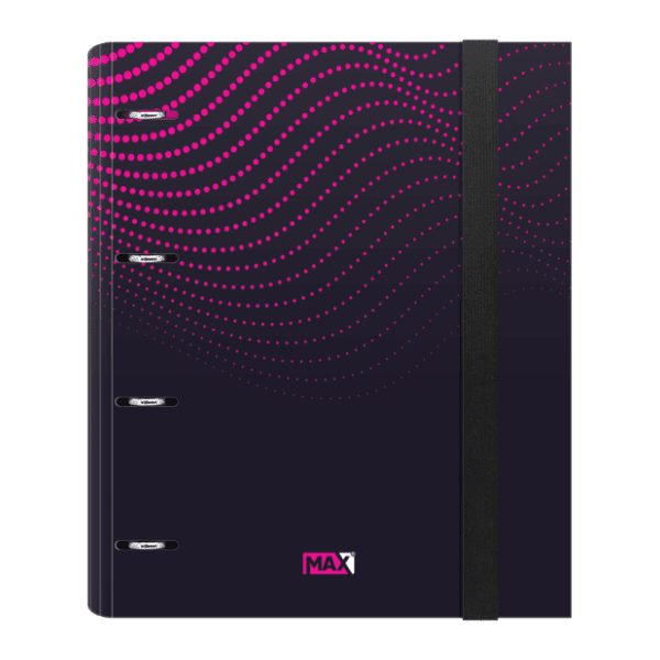 Fascikla sa 4 prstena OPTIMUM Max pink