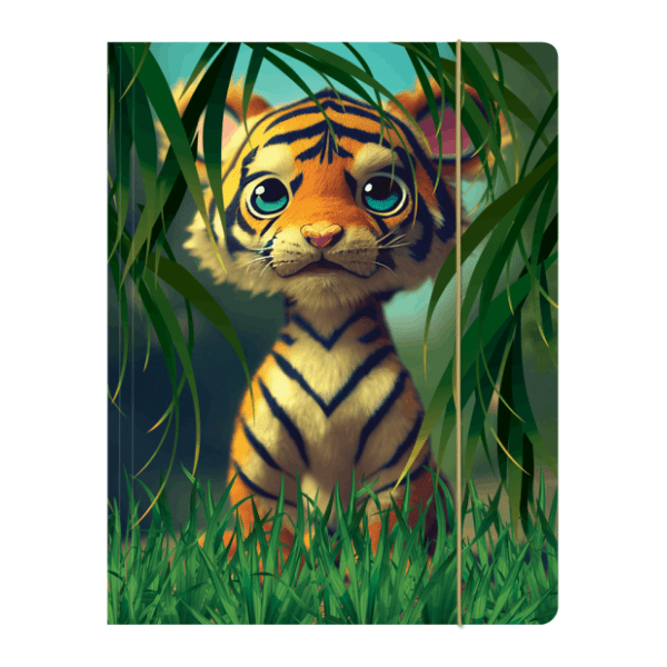 Fascikla sa gumom OPTIMUM Lux tiger