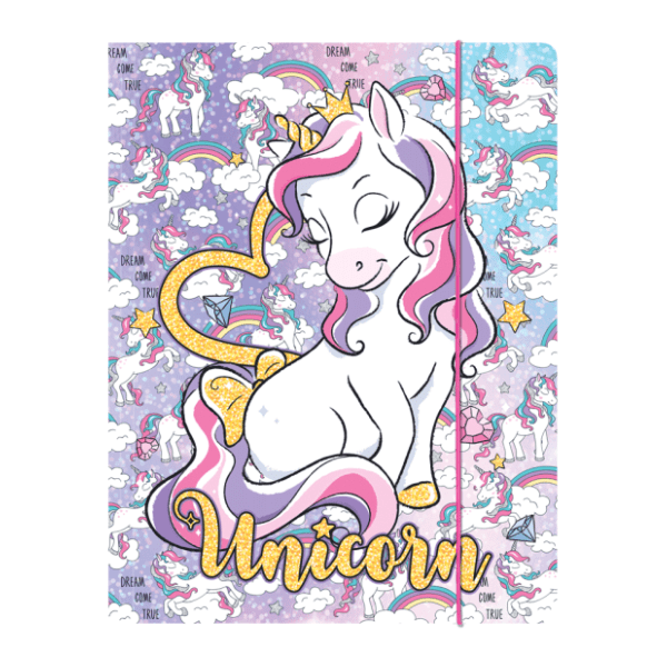  Fascikla sa gumom OPTIMUM Lux unicorn