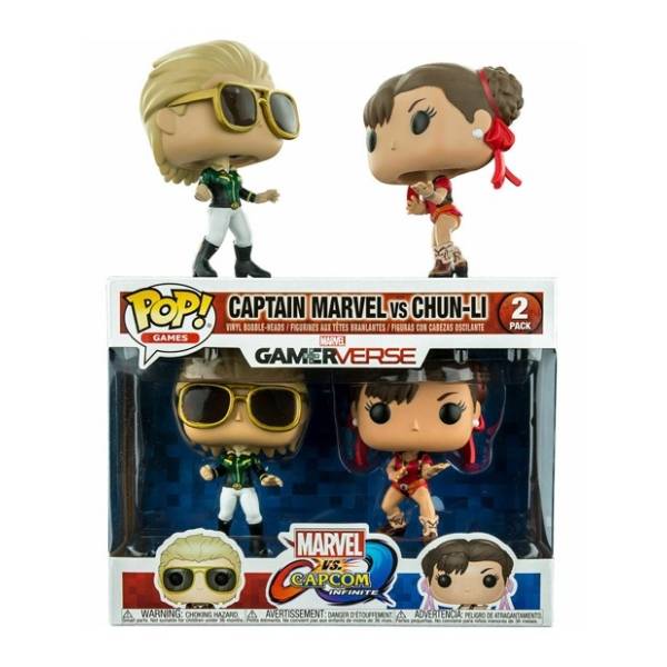 Figure Captain Marvel vs Chun Li Capcom vs Marvel FUNKO