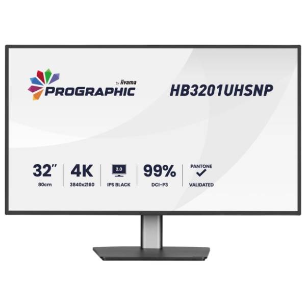 IIYAMA monitor 32'' IPS Black 2.0 4K ProGraphic HB3201UHSNP-B1