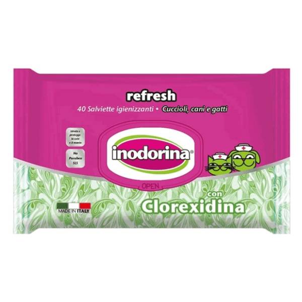 INODORINA Refresh chlorhexidine vlažne maramice 40kom