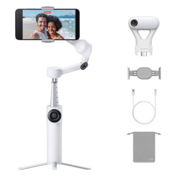 INSTA360 Flow 2 Standard Bundle Summit White gimbal