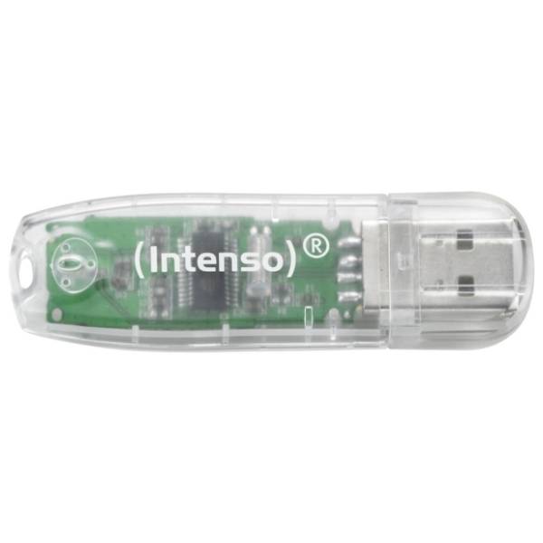 INTENSO USB flash memorija 32GB Rainbow Line transparentna