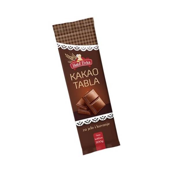 Kakao tabla BAKA ŽIVKA 200g