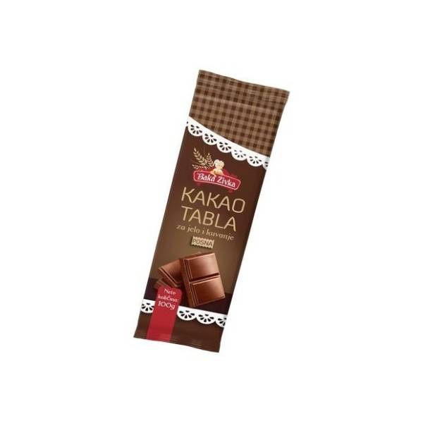 Kakao tabla BAKA ŽIVKA posna 100g