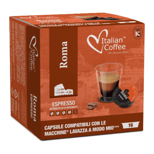 Kapsule ITALIAN COFFEE A Modo Mio Roma Espresso 16kom