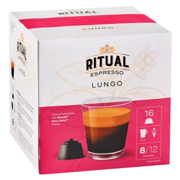 Kapsule RITUAL Lungo espresso 120g 16kom